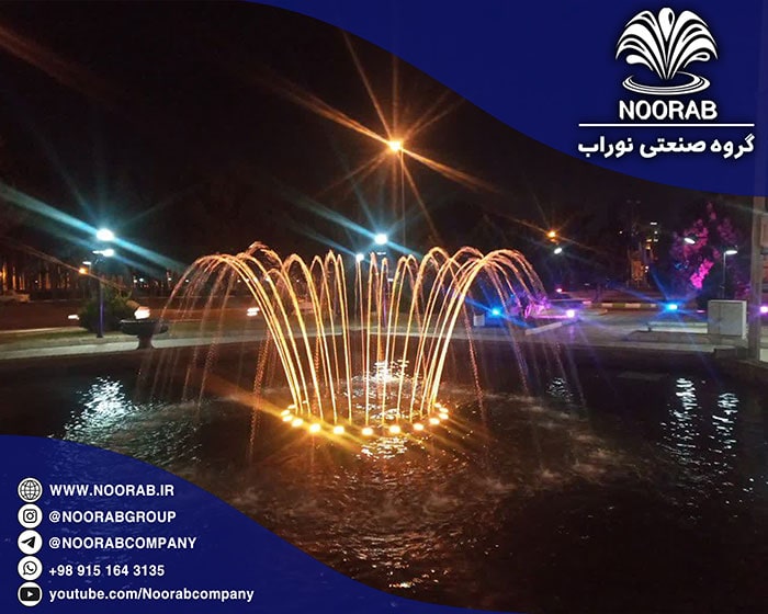 The fixed fountain of Azadi square in Birjand