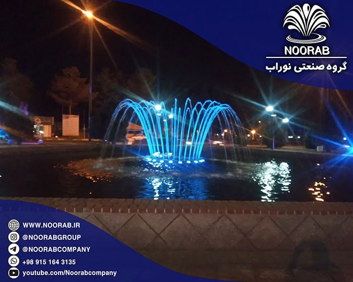 The fixed fountain of Azadi square in Birjand