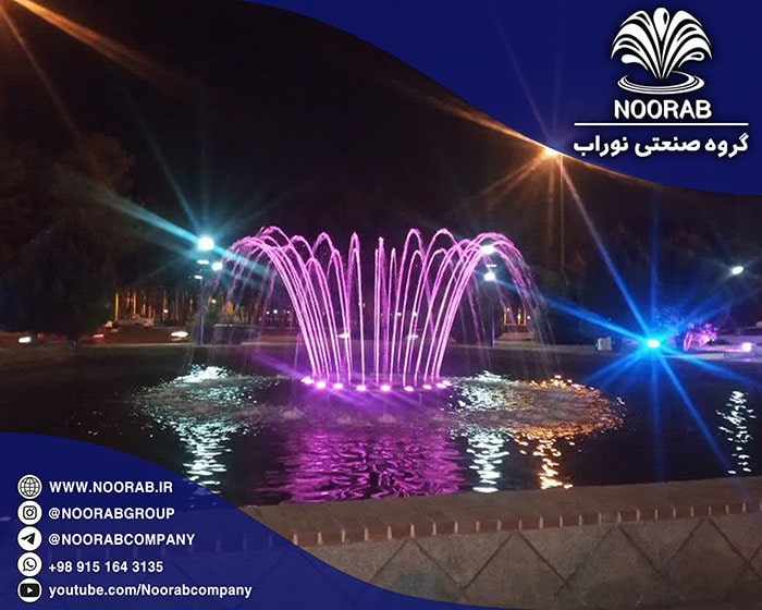 The fixed fountain of Azadi square in Birjand