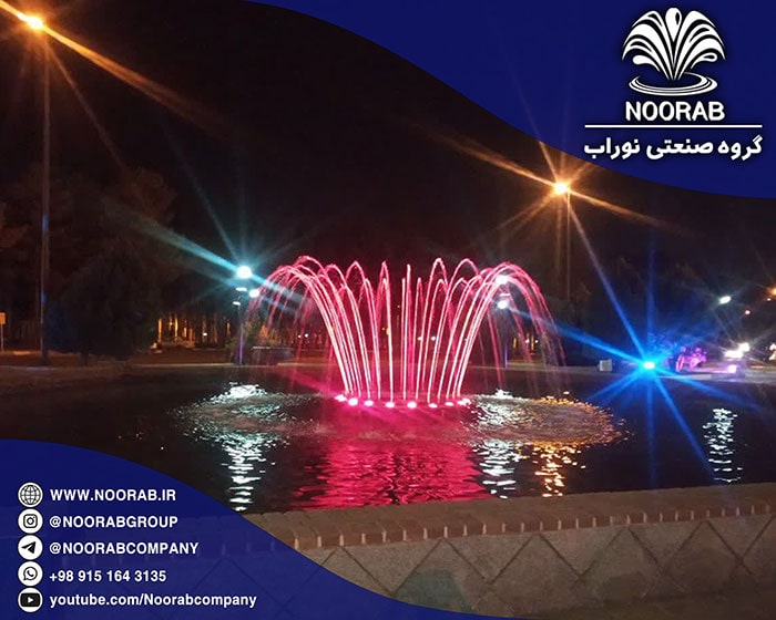 The fixed fountain of Azadi square in Birjand